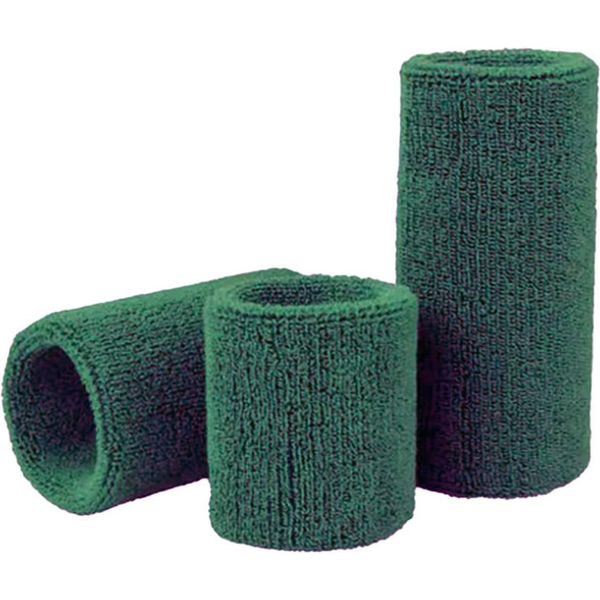 Jumada's - Set Di Fasce Antisudore - 3 Pezzi - 1 Fascia Per La Fronte, 2 Braccialetti - Verde Scuro-image