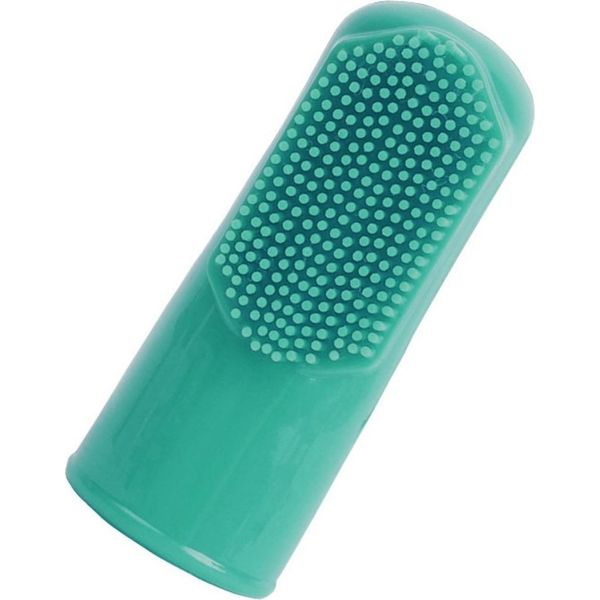 Inf Spazzolino Da Dito In Silicone Per Animali, 10 Pezzi: Cura Dentale Efficace Verde Scuro-image