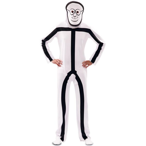 Costume Da Stickman Figura Per Adulti-image