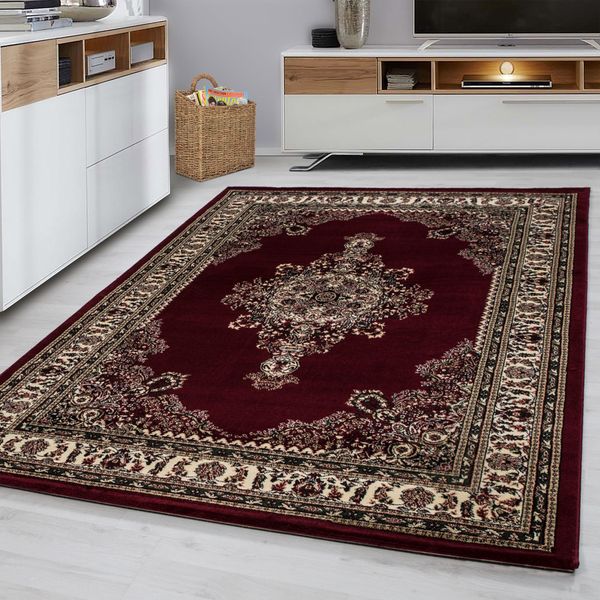 Tappeto Marrakesh A Pelo Corto Rettangolare 160X230Cm Rosso 0297-image
