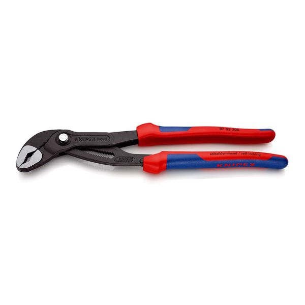 Knipex 87 02 300 Cobra® Hightech-Wasserpumpenzange Mit Mehrkomponenten-HüLlen Grau Atramentiert 300 Mm)-image