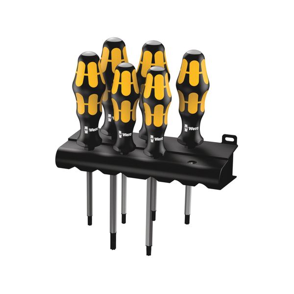Wera 977/6 Tx Schraubendrehersatz Kraftform Wera: Der SchraubmeißEl + Rack, 6-Teilig (05024410001)-image