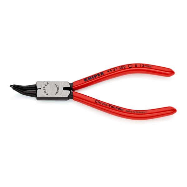Knipex 44 31 J02 Sicherungsringzange FüR Innenringe In Bohrungen 45° Gewinkelt Mit Kunststoff üBerzogen Schwarz Atramentiert 140 Mm)-image