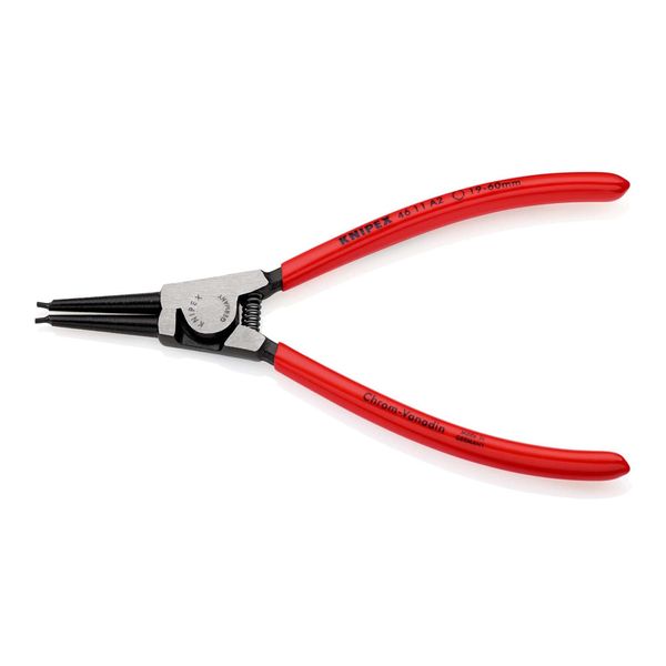 Knipex 46 11 A2 Sicherungsringzange FüR AußEnringe Auf Wellen Mit Kunststoff üBerzogen Schwarz Atramentiert 180 Mm)-image