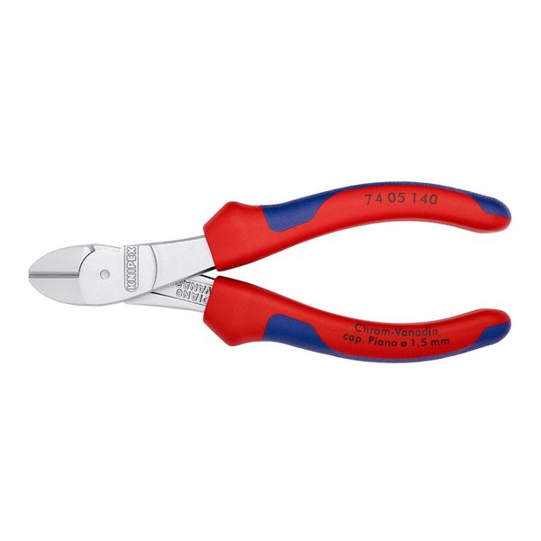 Knipex 74 05 140 Kraft-Seitenschneider Mit Mehrkomponenten-HüLlen Verchromt 140 Mm)-image