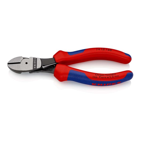 Knipex 74 12 160 Kraft-Seitenschneider Mit Mehrkomponenten-HüLlen Schwarz Atramentiert 160 Mm)-image