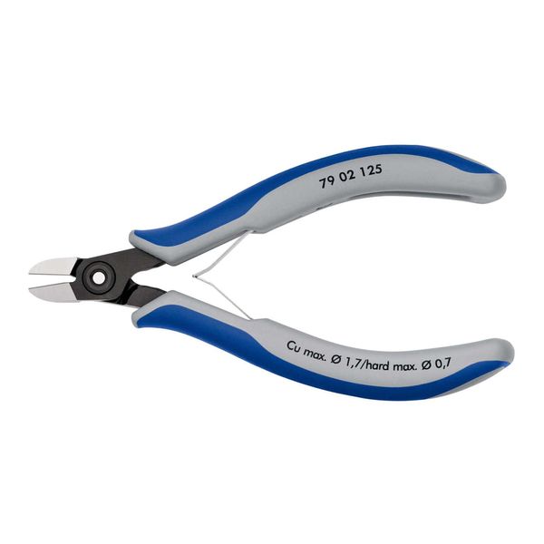 Knipex 79 02 125 PräZisions-Elektronik-Seitenschneider Mit Mehrkomponenten-HüLlen BrüNiert 125 Mm)-image