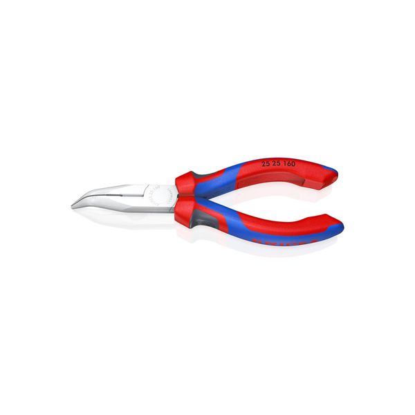 Knipex 25 25 160 Flachrundzange Mit Schneide (Radiozange) Mit Comfort-Griffen Verchromt 165 Mm)-image