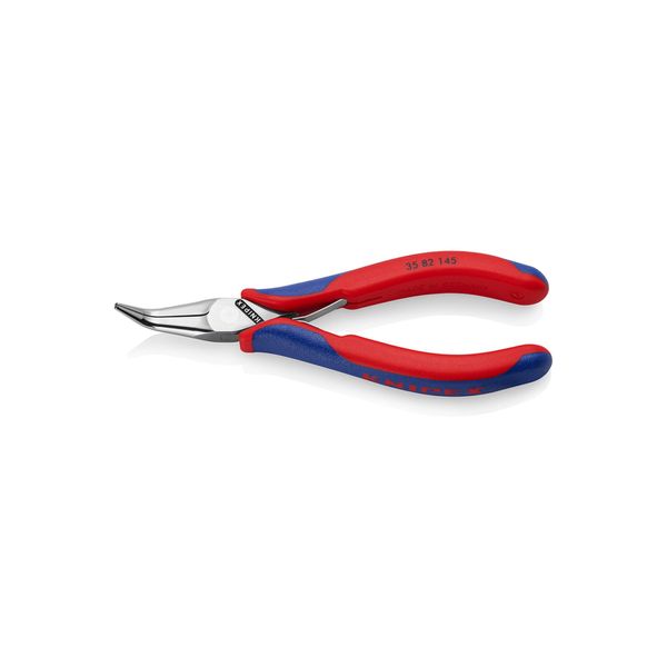 Knipex 35 82 145 Elektronik-Greifzange Mit Durchgestecktem Gelenk Mit Mehrkomponenten-HüLlen 145 Mm)-image
