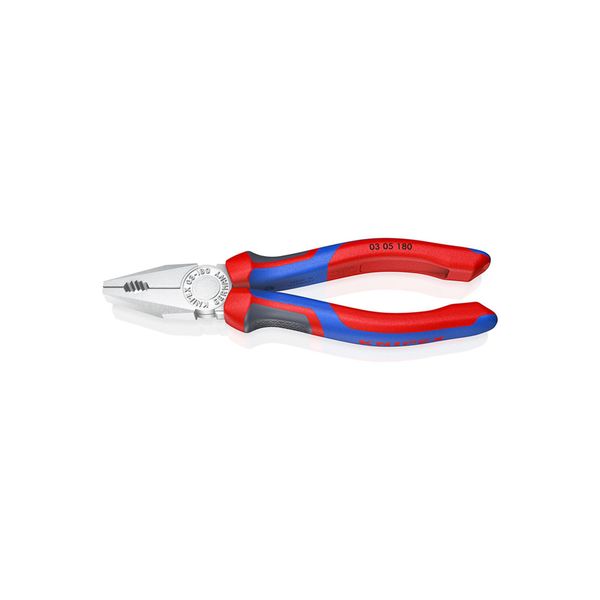 Knipex 03 05 180 Kombizange Mit Comfort-Griffen Verchromt 180 Mm)-image
