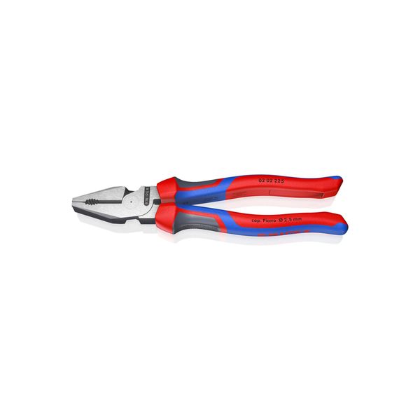 Knipex 02 02 225 Kraft-Kombizange Mit Comfort-Griffen Schwarz Atramentiert 225 Mm)-image