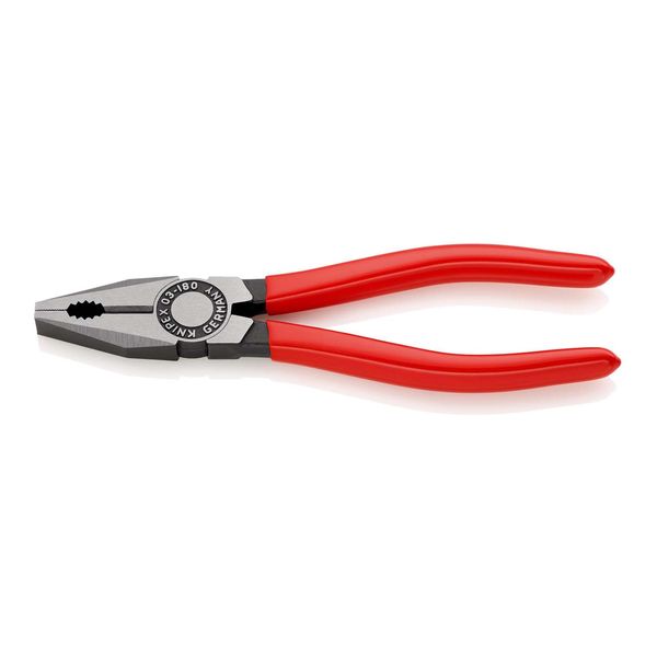 Knipex 03 01 180 Kombizange Mit Kunststoff üBerzogen Schwarz Atramentiert 180 Mm)-image