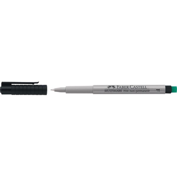 Faber-Castell 151499 Marcatore Per Cd Multimark - Non Permanente, F, Nero-image