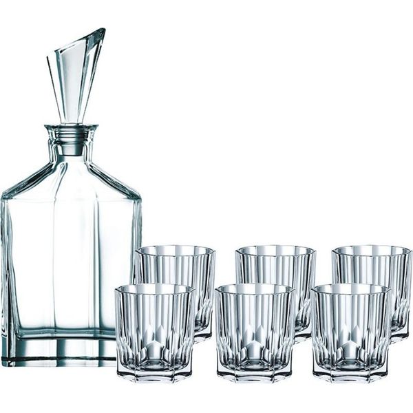 Nachtmann 00-90025-0 Set Da Whisky Aspen, Trasparente, 7 Pezzi (1 Set)-image