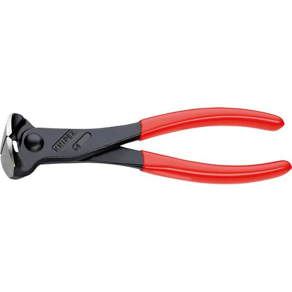 Knipex 68 01 180 Ean Frese Diagonali Con Rivestimento In Plastica Nero Atramentate 180 Mm-image