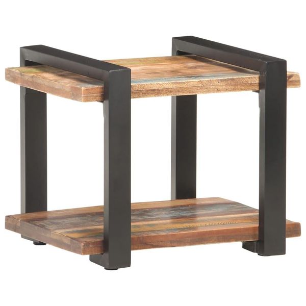 The Living Store Comodino 50X40X40 Cm Legno Massiccio Riciclato-image