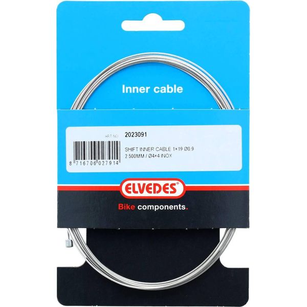 Elvedes Cavo Interno Dell'interruttore Ø0,9 Mm 2500 Mm Nø4X4 Acciaio Inox-image