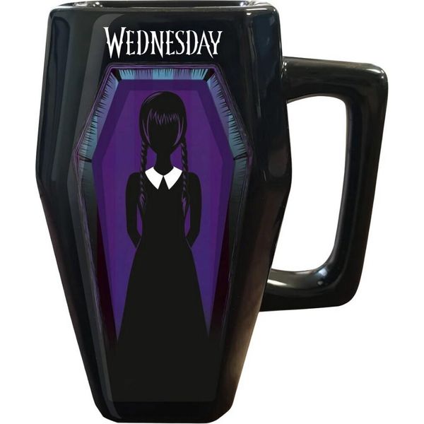 Wednesday - Tazza Da Caffè, Coffin PM10770 (Taglia Unica) (Nero/Viola)-image