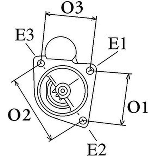 Motorino Di Avviamento 12 V 1,7 Kw 15 Denti HC-CARGO Per Mini Mini E Altri Modelli-image