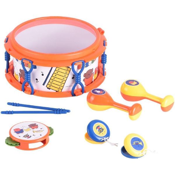 Rubo Toys 2016144, Set Di Giocattoli Musicali, Nacchere, Tamburo, Palla Da Rumba, Tamburello, 3 Anni/Anni, Multicolore-image