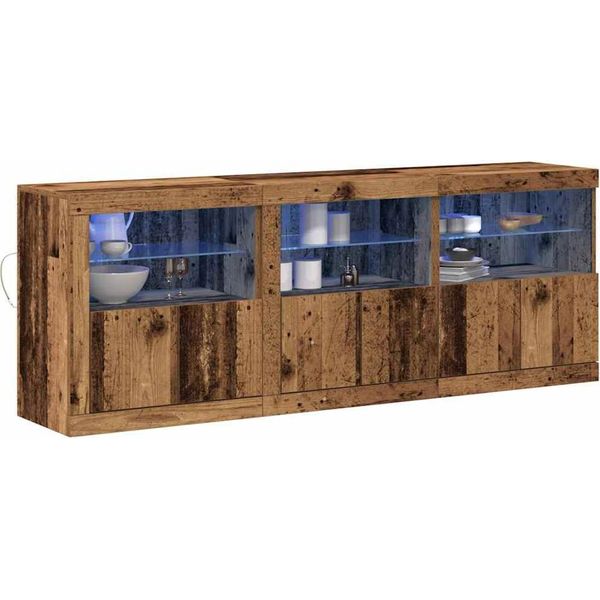 Syfax™ Madia Led Legno Vecchio 181 X 37 X 67 Cm Legno Multistrato-image
