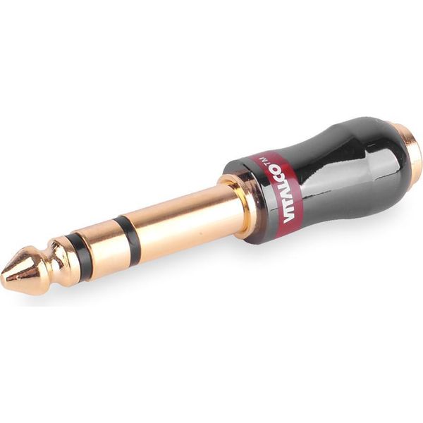 Jack 3,5 Stereo Femmina - Jack 6,3 Stereo Maschio Adattatore Vitalco (P1)-image