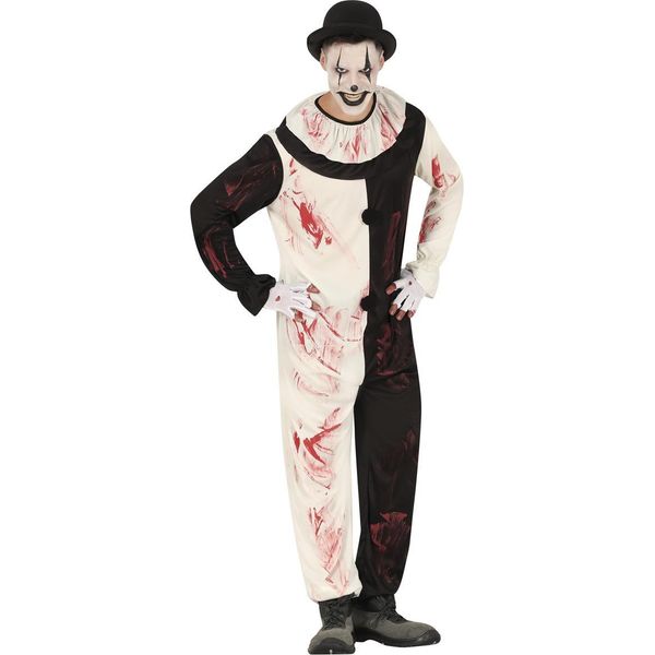 Fiestas Guirca - Costume Da Clown "Terrorific"" Per Uomo Set FG823 (L) (Bianco/Nero)"-image