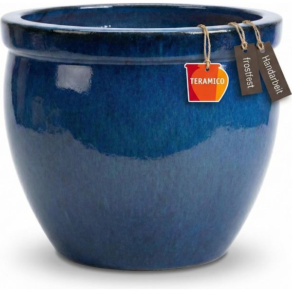 Fioriera In Ceramica "Bavaria Tall"" Blu Reale - Ø 47 Cm (Xxl)"-image