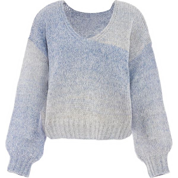 Maglione Da Donna Sookie - Blu Bianco Lana, Xl/Xxl-image