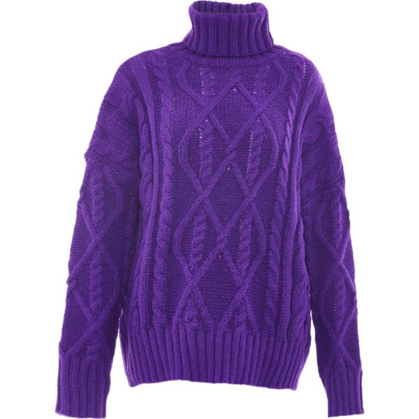 Maglione A Collo Alto Da Donna Sookie - Viola, Xs/S-image