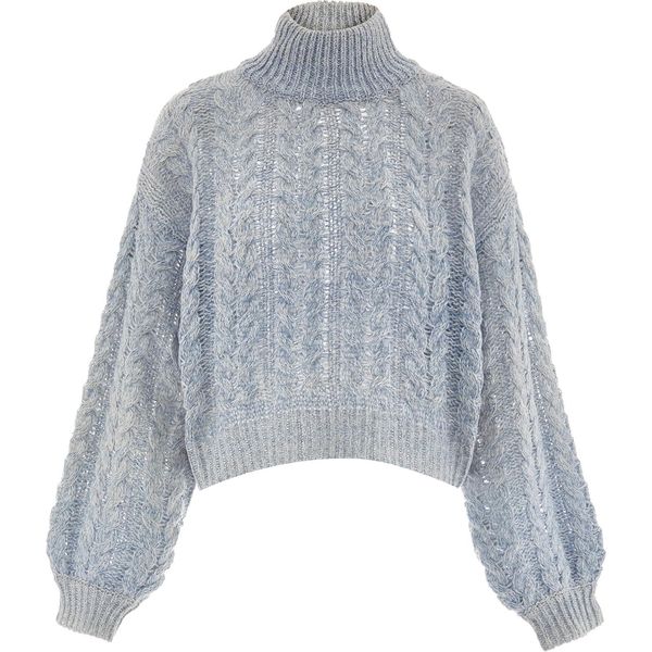 Maglione Da Donna Sookie - Blu Bianco Lana, Xl/Xxl-image