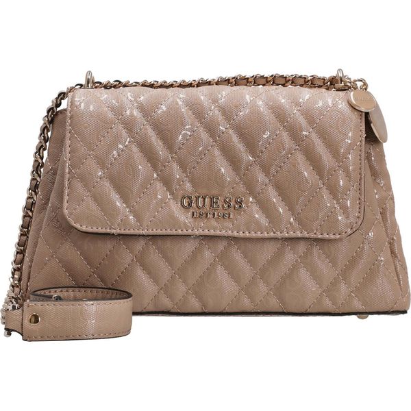 Guess Isemay Xbody Flap - Borsa A Tracolla (Pale Mocha)-image