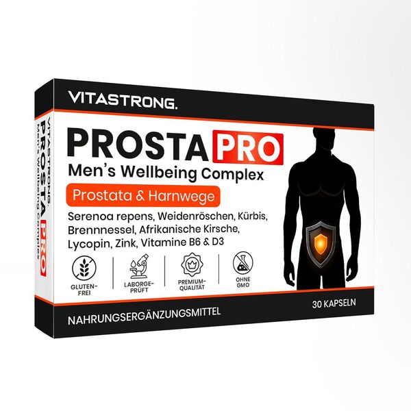 Vitastrong Prosta Pro – Supporto Naturale Per La Prostata E Favorisce La Funzione Vescicale – Supporta L'equilibrio Ormonale-image