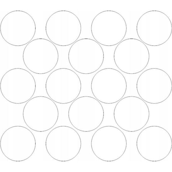Adesivi Rotondi, Diametro 10 Cm, 18 Pezzi, Bianco Lucido-image