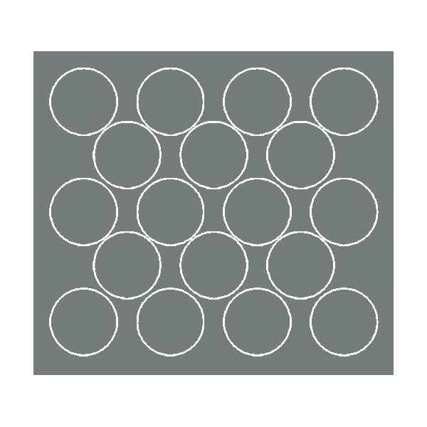 Adesivi Rotondi, Diametro 10 Cm, 18 Pezzi, Grigio Lucido-image