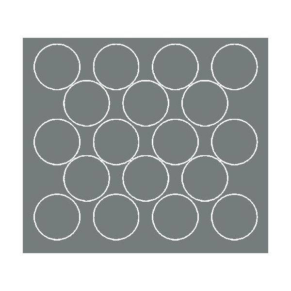 Adesivi Rotondi, Diametro 10 Cm, 18 Pezzi, Grigio Opaco-image