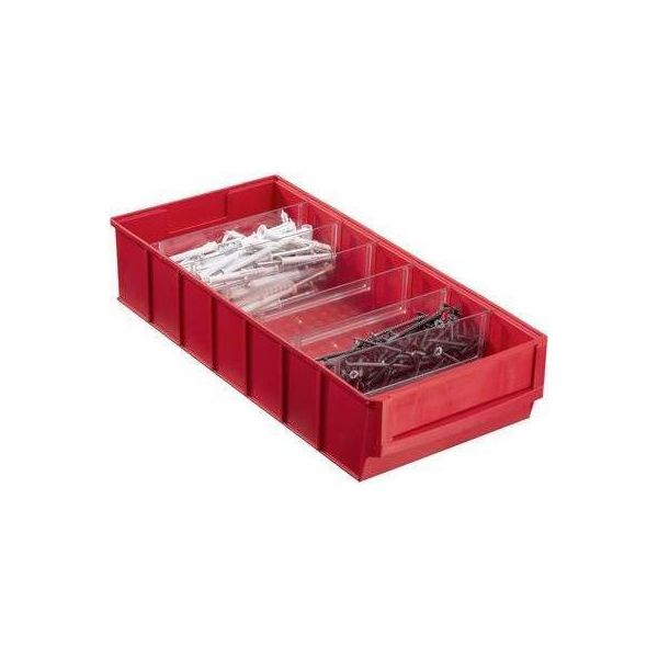 Allit Profiplus Shelfbox 400B Contenitore Rettangolare Rosso In Polipropilene (Pp) (456551)-image