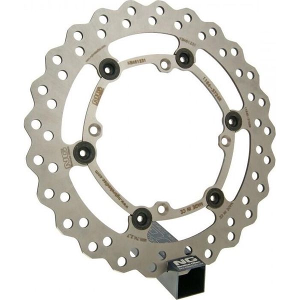 Disco Freno Flottante Ondulato Ng 1164X - 260 / 120 / 3Mm 4 Fori Per Husqvarna Sm S, Beta Rr Supermotard Te 125 - 525 Ccm Anno 1998 - 2016-image