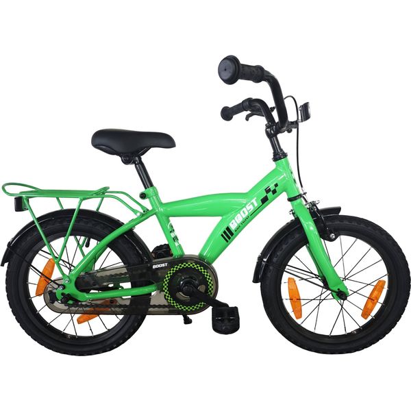 Bicicletta Per Bambini Bikefun Boost 16 Pollici Con Mozzo Freno - Verde-image