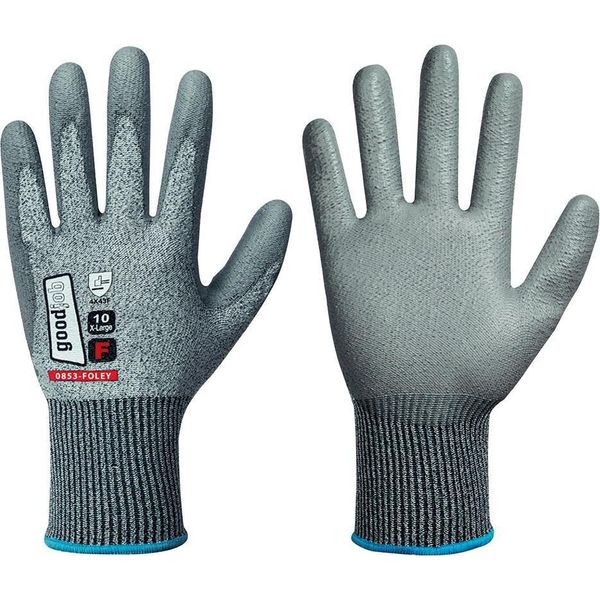 Guanto Di Protezione Antitaglio Goodjob Foley, Cut F, Grigio, Taglia 7-image