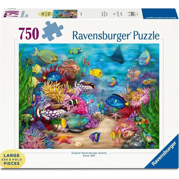 Ravensburger Puzzle Della Barriera Corallina Xl 750 Pezzi-image