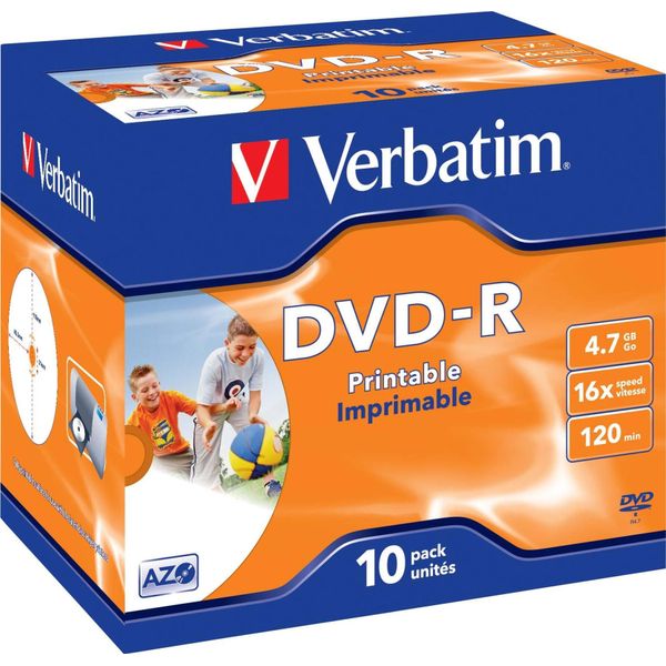 Verbatim 43521 Dvd Vergine 4,7 Gb DVD-R 10 Pz-image