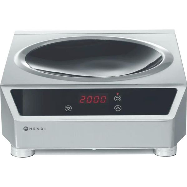 Wok A Induzione Hendi Modello 3500, Linea Profi, Fornello A Induzione, 230V/3500W, 340X450X(H)130Mm-image