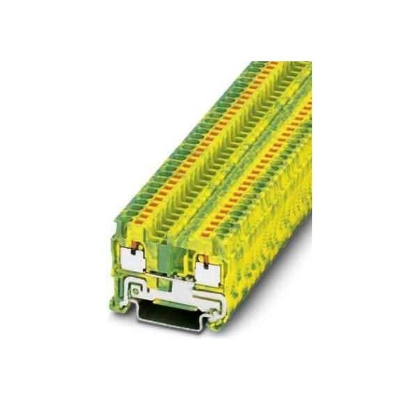 Morsetto Per Filo Protettivo 5,2 Mm, Verde-Giallo - Morsetto Di Terra A 1 Polo 5,2 Mm Pt 2,5-PE-image