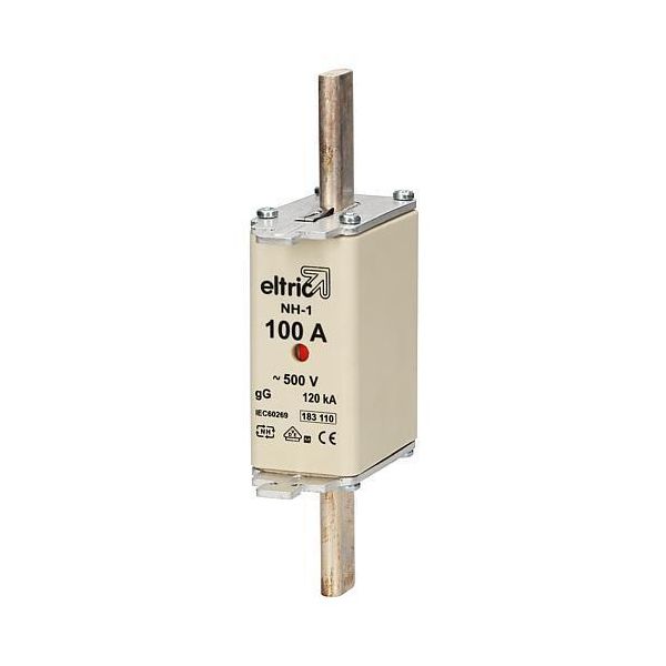 NH-ZERO Fusibile Di Collegamento 100A, Taglia 1, AC500V - Fusibile Di Bassa Tensione Hrc NH1 100A NH1GG50V100-image