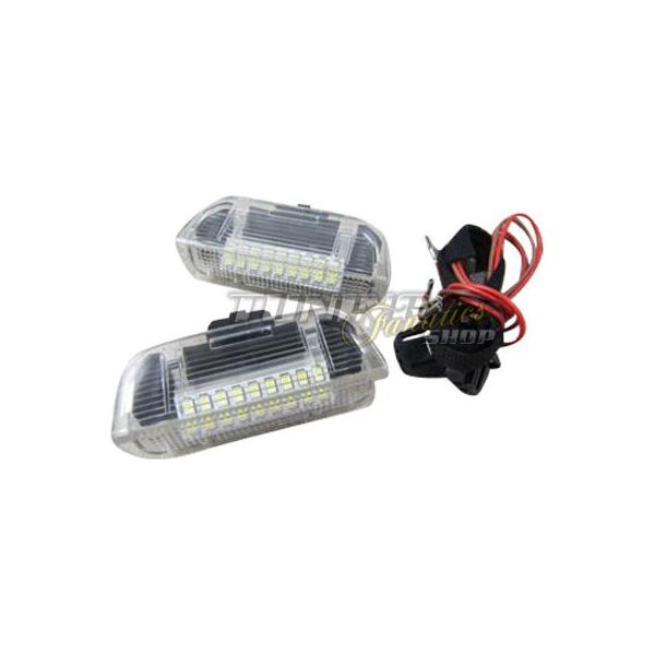 2X Led Smd Porta Illuminazione Illuminazione Interna Bianco / Chiaro Per Vw Seat Skoda-image