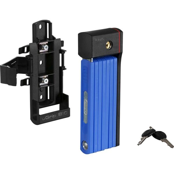 Abus Bordo Ugrip 5700K Sh Serratura Pieghevole Con Staffa - Serratura Per Bicicletta Con Barre Spesse 5 Mm - Livello Di Sicurezza Abus 7 - 100 Cm - Blu-image