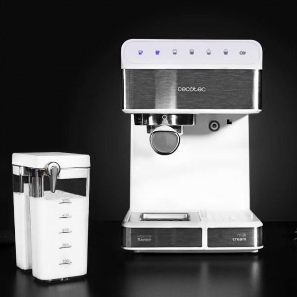 Cecotec Power Instant-Ccino 20 Touch Serie Bianca, Macchina Per Caffè Espresso, Bianco/Acciaio Inox Spazzolato-image