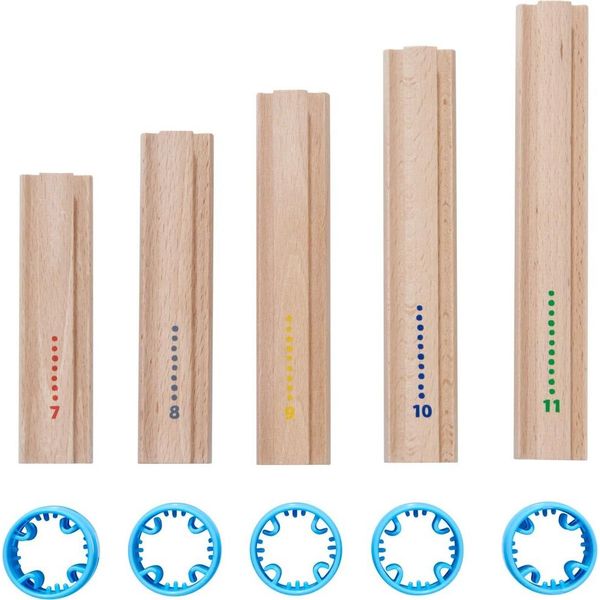 Haba Kit Per Pista A Biglie Kullerbü - Set Aggiuntivo Colonne Alte-image
