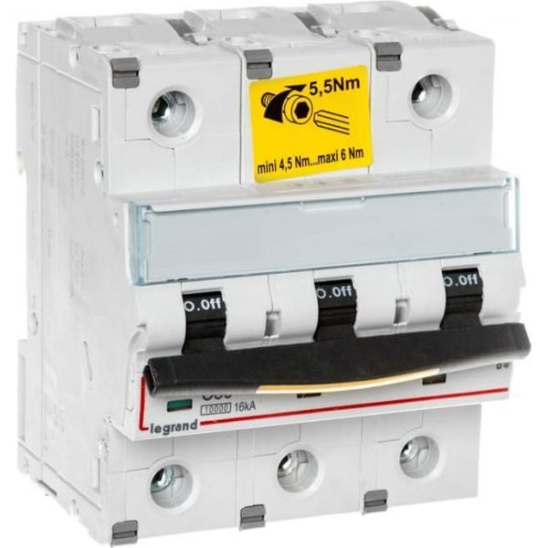 Interruttore Automatico Legrand DX3 Caratteristica C, 80A, Tripolare, 10Ka, 400VAC, 4,5TE 409280-image